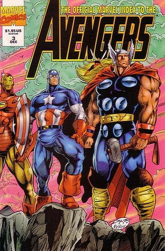 Cover of Avengers: Official Marvel Index (Vol 2) #3. One of 250,000 Vintage American Comics on sale from Krypton!