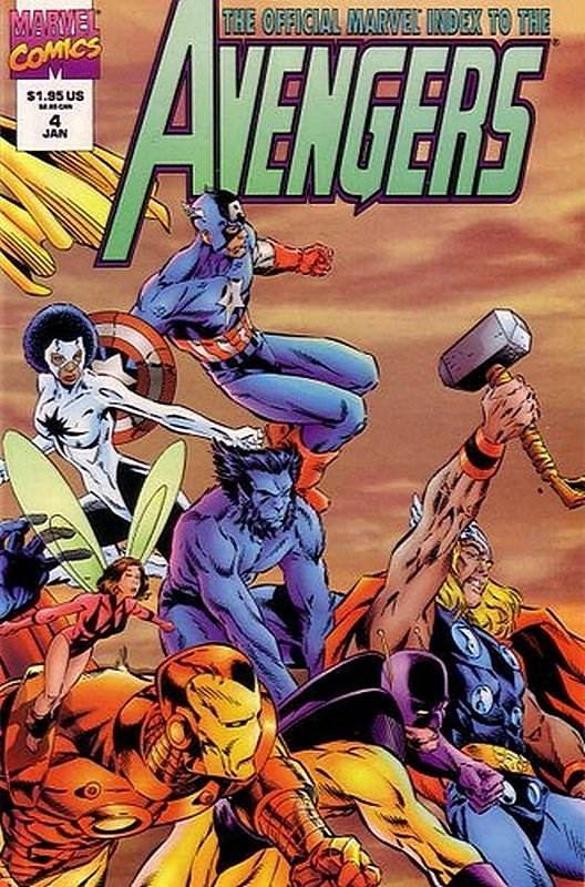 Cover of Avengers: Official Marvel Index (Vol 2) #4. One of 250,000 Vintage American Comics on sale from Krypton!