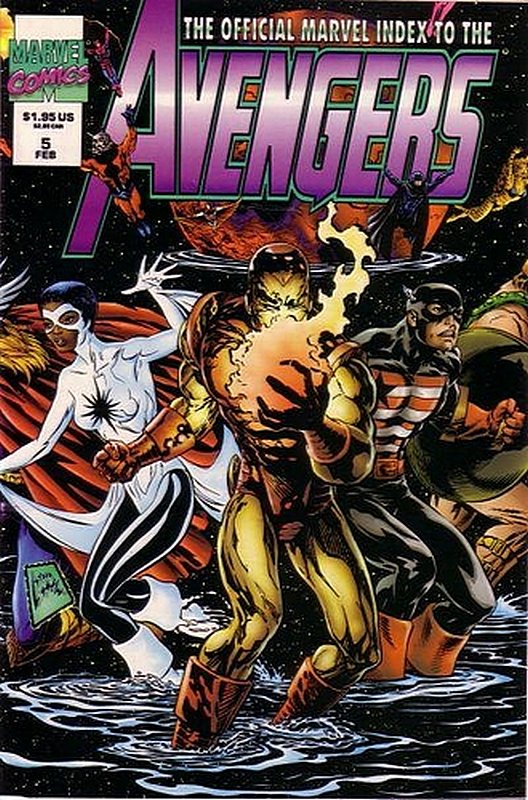 Cover of Avengers: Official Marvel Index (Vol 2) #5. One of 250,000 Vintage American Comics on sale from Krypton!