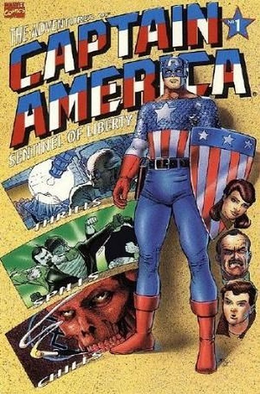 Cover of Adventures of Captain America (1991 Ltd) #1. One of 250,000 Vintage American Comics on sale from Krypton!
