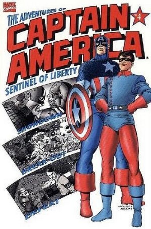 Cover of Adventures of Captain America (1991 Ltd) #4. One of 250,000 Vintage American Comics on sale from Krypton!