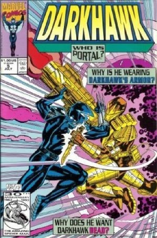 Cover of Darkhawk (Vol 1) #5. One of 250,000 Vintage American Comics on sale from Krypton!