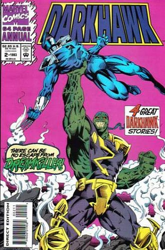 Cover of Darkhawk Annual (Vol 1) #2. One of 250,000 Vintage American Comics on sale from Krypton!