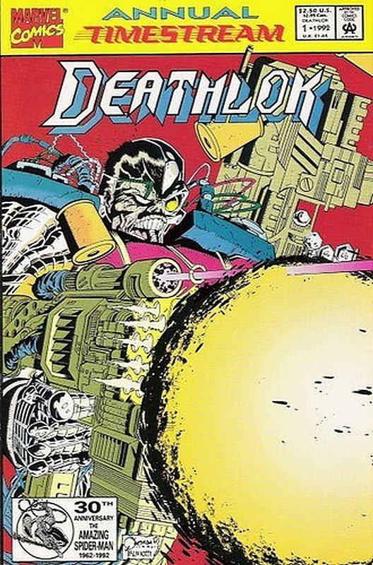 Cover of Deathlok Annual #1. One of 250,000 Vintage American Comics on sale from Krypton!