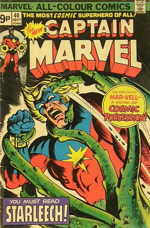 Cover of Captain Marvel (Vol 1) #40. One of 250,000 Vintage American Comics on sale from Krypton!