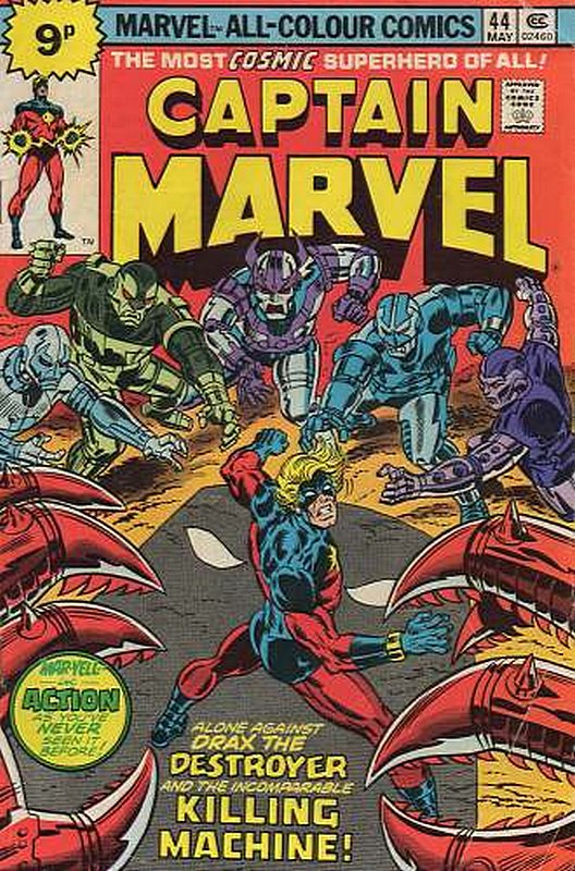 Cover of Captain Marvel (Vol 1) #44. One of 250,000 Vintage American Comics on sale from Krypton!
