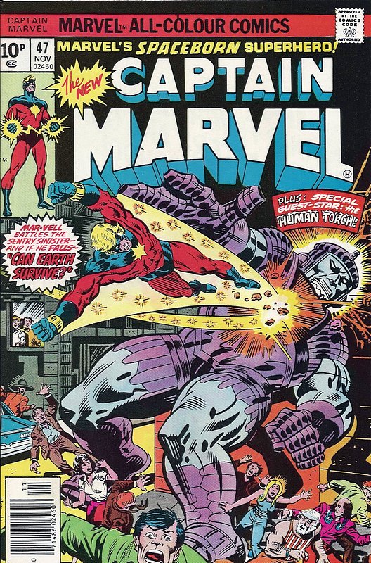 Cover of Captain Marvel (Vol 1) #47. One of 250,000 Vintage American Comics on sale from Krypton!