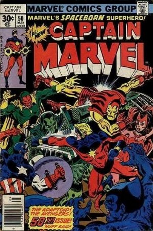 Cover of Captain Marvel (Vol 1) #50. One of 250,000 Vintage American Comics on sale from Krypton!