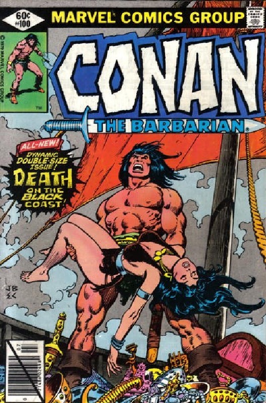 Cover of Conan the Barbarian (Vol 1) #100. One of 250,000 Vintage American Comics on sale from Krypton!