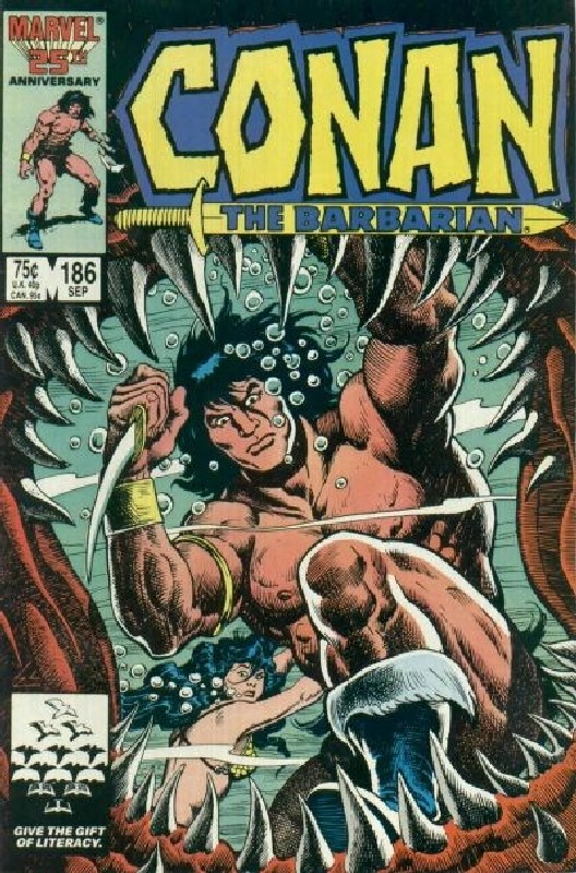 Cover of Conan the Barbarian (Vol 1) #186. One of 250,000 Vintage American Comics on sale from Krypton!