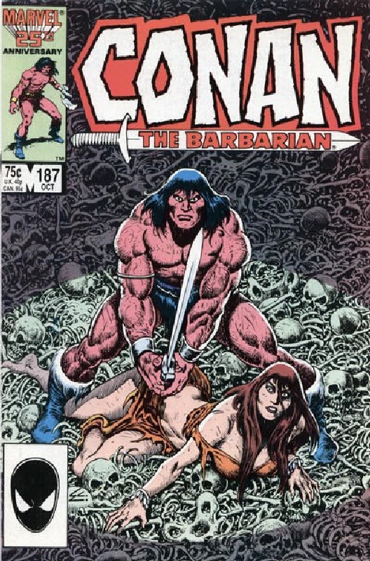 Cover of Conan the Barbarian (Vol 1) #187. One of 250,000 Vintage American Comics on sale from Krypton!