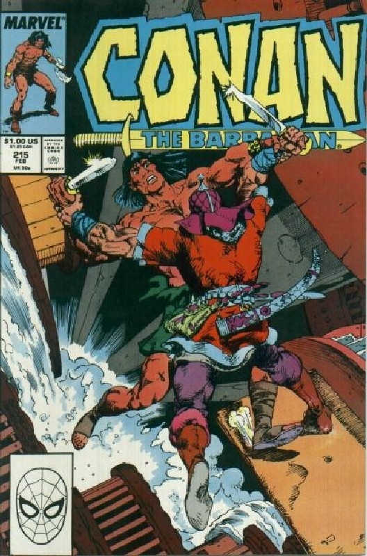 Cover of Conan the Barbarian (Vol 1) #215. One of 250,000 Vintage American Comics on sale from Krypton!