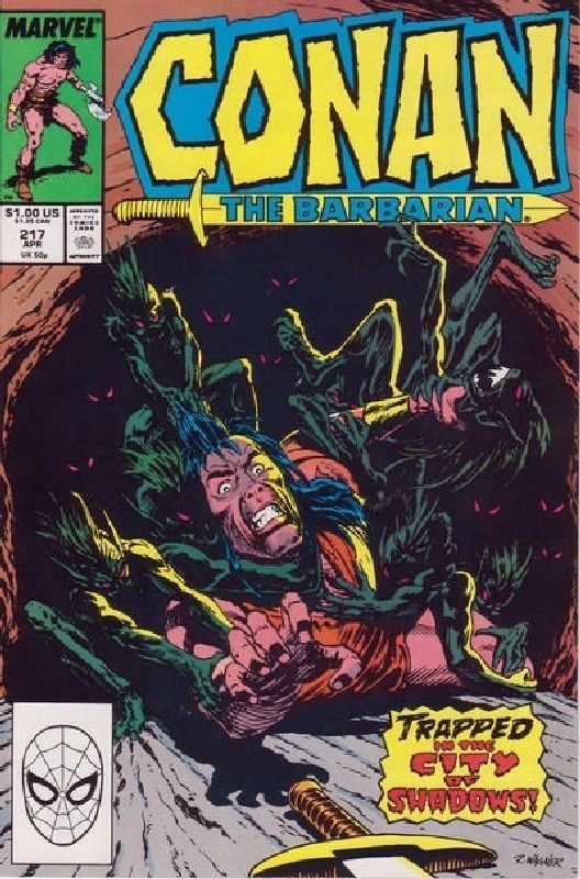 Cover of Conan the Barbarian (Vol 1) #217. One of 250,000 Vintage American Comics on sale from Krypton!