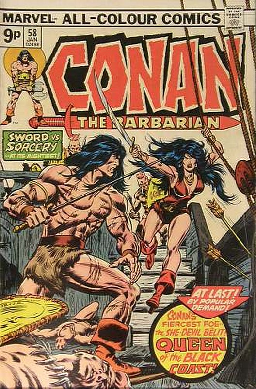 Cover of Conan the Barbarian (Vol 1) #58. One of 250,000 Vintage American Comics on sale from Krypton!