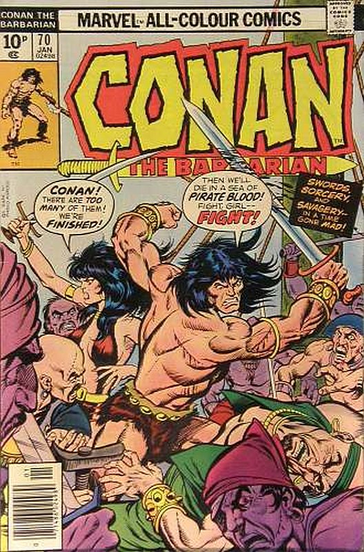 Cover of Conan the Barbarian (Vol 1) #70. One of 250,000 Vintage American Comics on sale from Krypton!