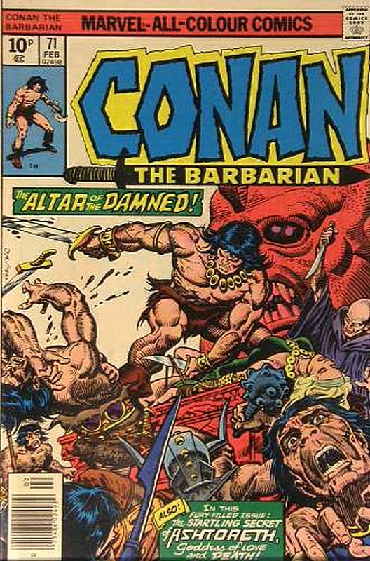 Cover of Conan the Barbarian (Vol 1) #71. One of 250,000 Vintage American Comics on sale from Krypton!