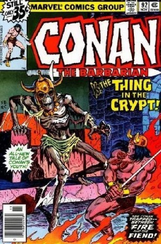 Cover of Conan the Barbarian (Vol 1) #92. One of 250,000 Vintage American Comics on sale from Krypton!