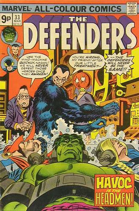 Cover of Defenders (Vol 1) #33. One of 250,000 Vintage American Comics on sale from Krypton!