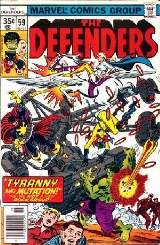 Cover of Defenders (Vol 1) #59. One of 250,000 Vintage American Comics on sale from Krypton!