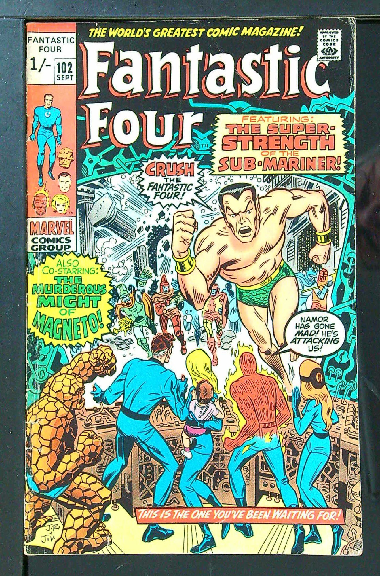 Cover of Fantastic Four (Vol 1) #102. One of 250,000 Vintage American Comics on sale from Krypton!