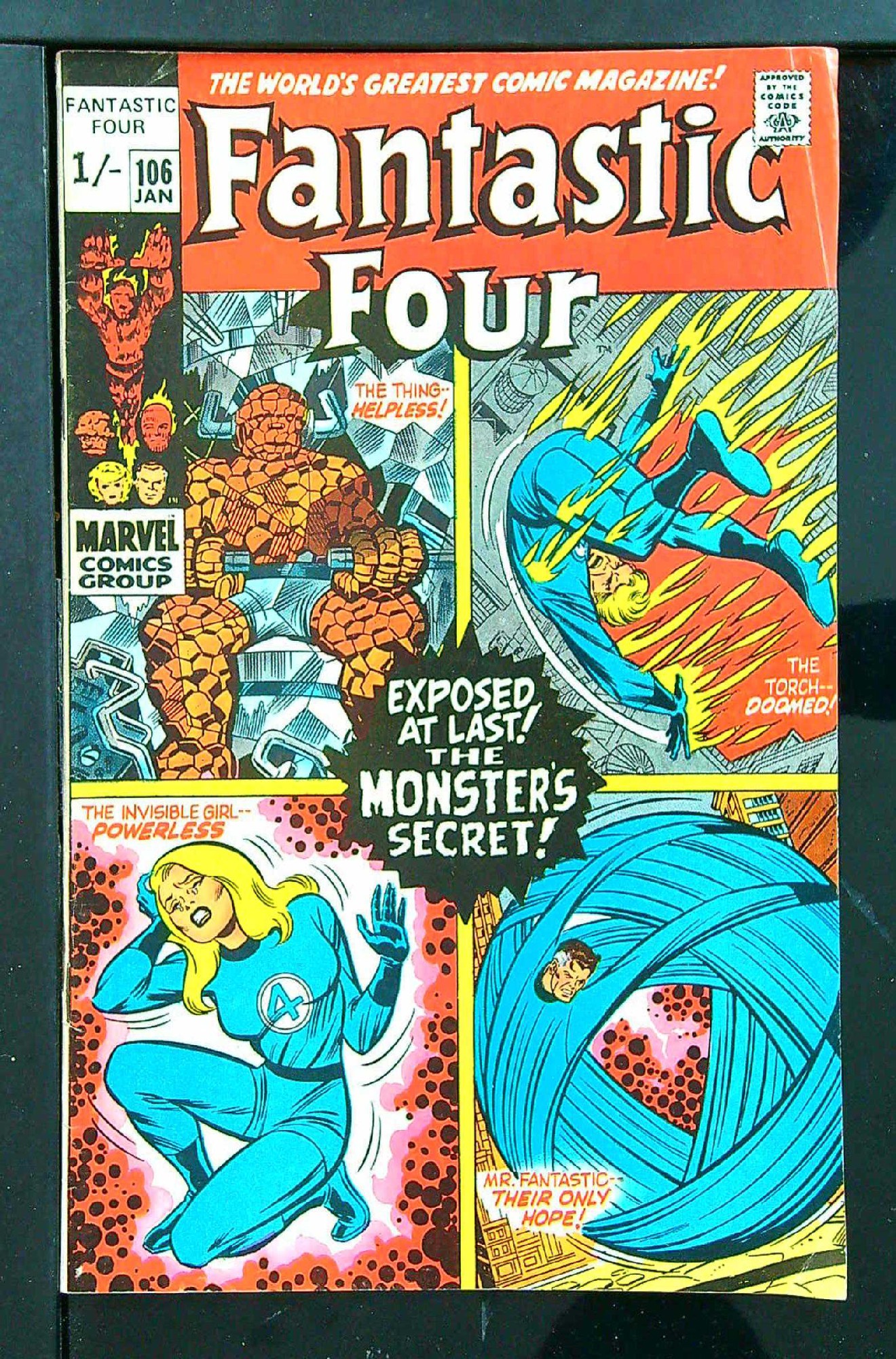 Cover of Fantastic Four (Vol 1) #106. One of 250,000 Vintage American Comics on sale from Krypton!