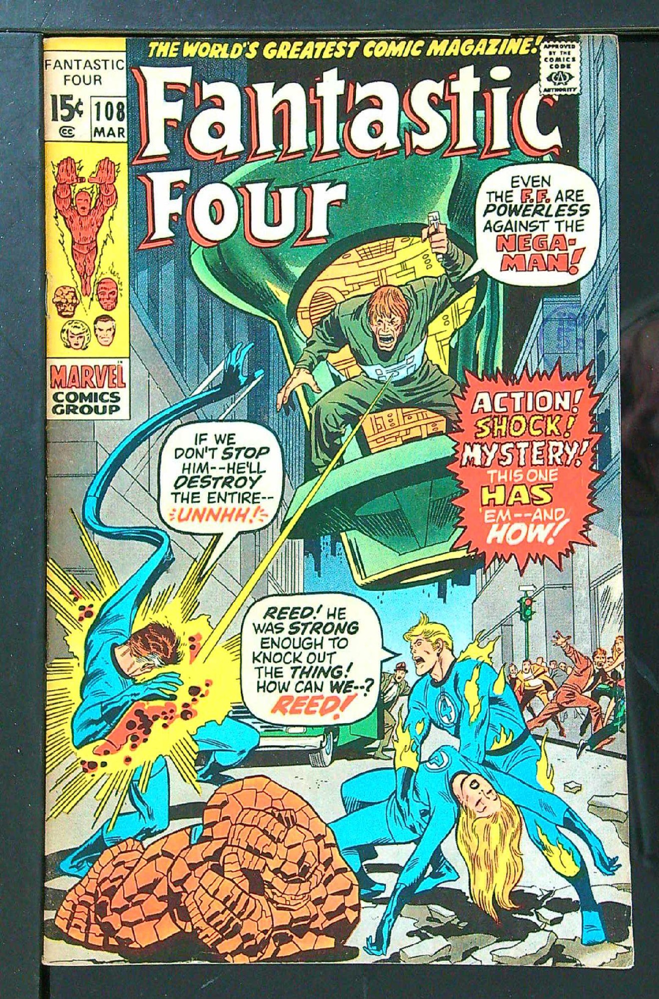 Cover of Fantastic Four (Vol 1) #108. One of 250,000 Vintage American Comics on sale from Krypton!