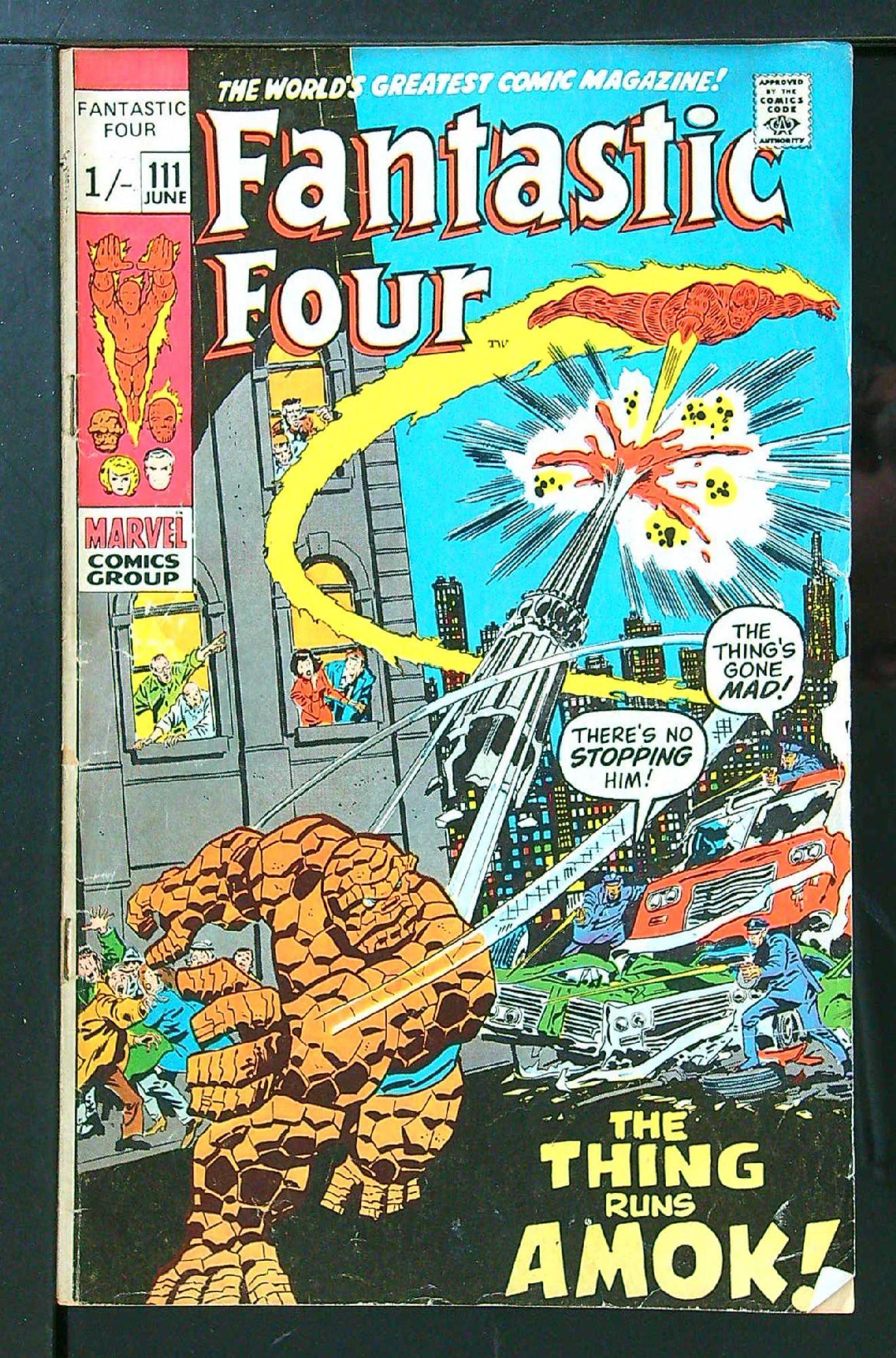 Cover of Fantastic Four (Vol 1) #111. One of 250,000 Vintage American Comics on sale from Krypton!