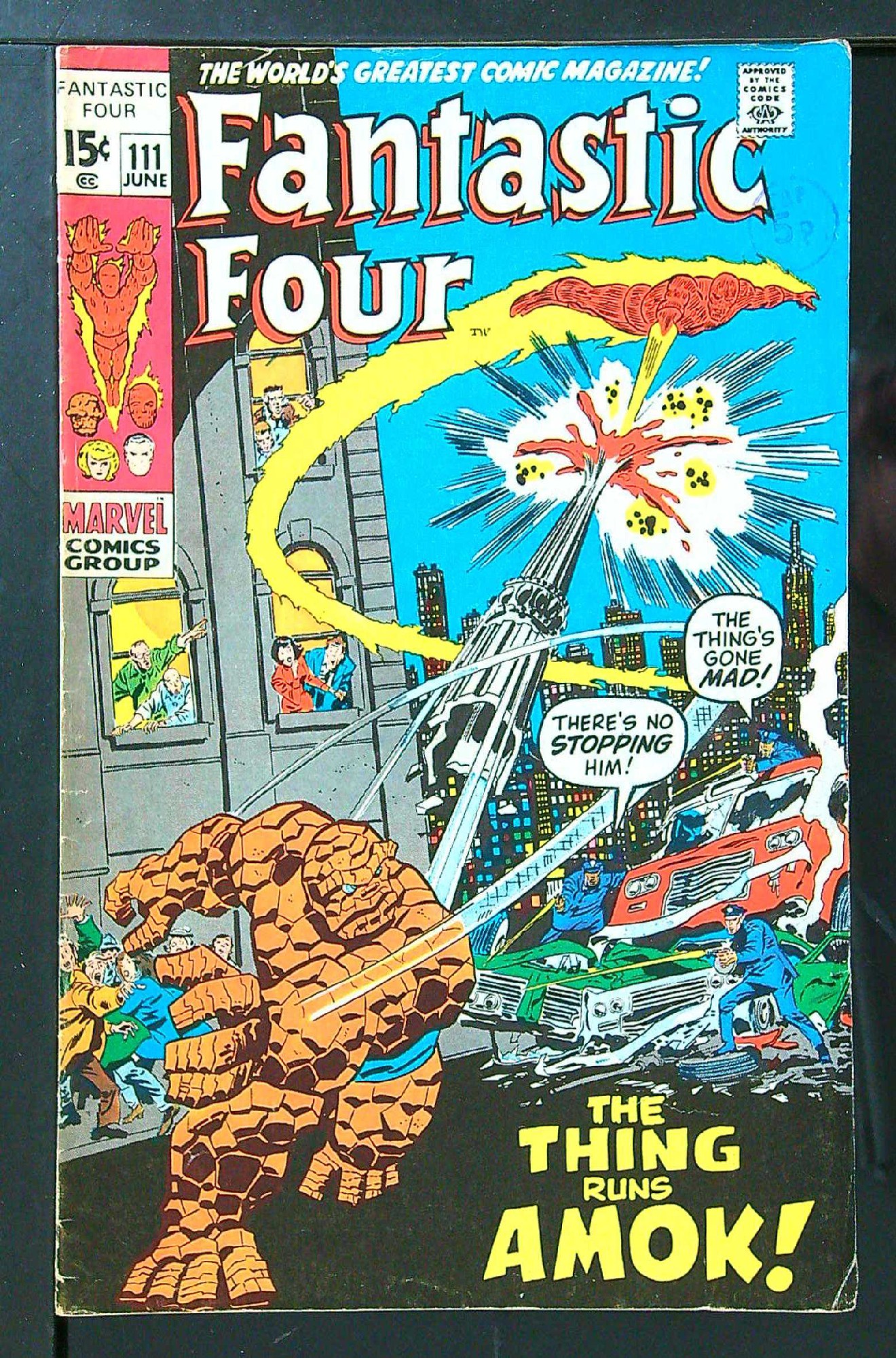 Cover of Fantastic Four (Vol 1) #111. One of 250,000 Vintage American Comics on sale from Krypton!