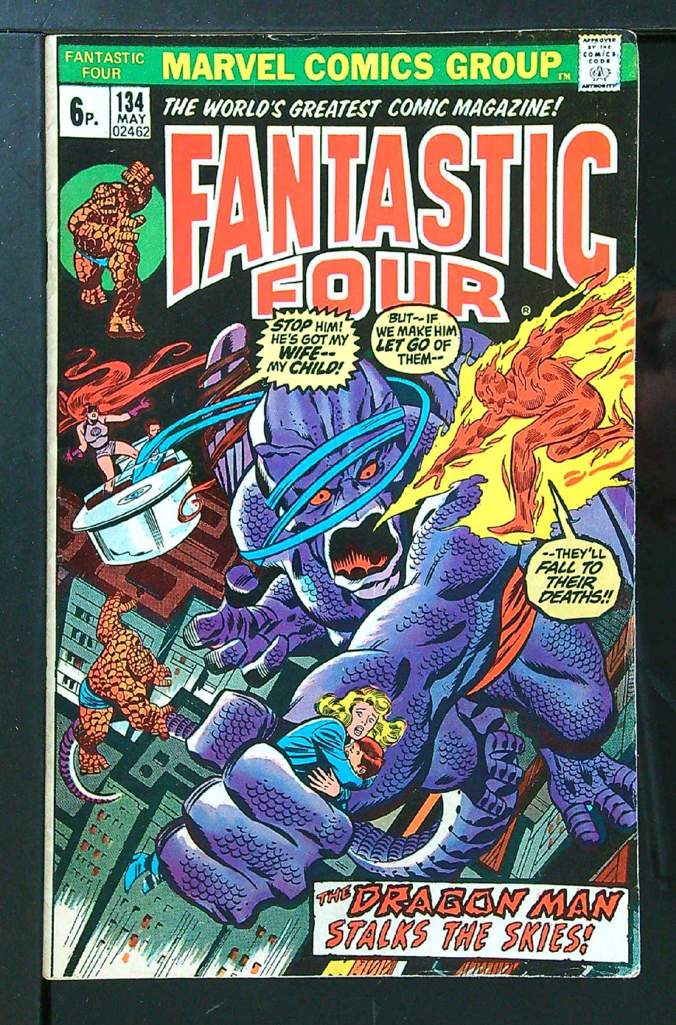 Cover of Fantastic Four (Vol 1) #134. One of 250,000 Vintage American Comics on sale from Krypton!