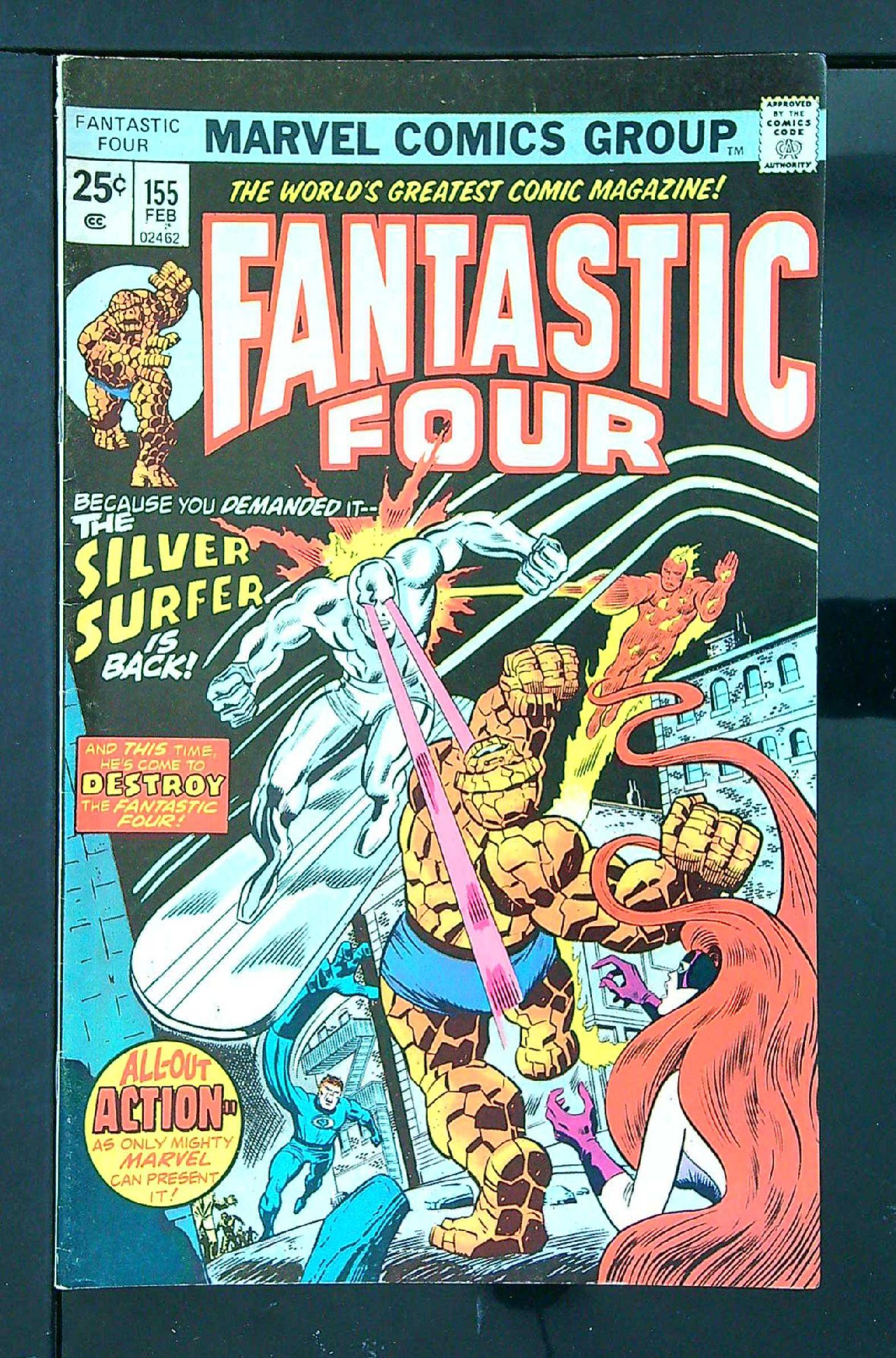Cover of Fantastic Four (Vol 1) #155. One of 250,000 Vintage American Comics on sale from Krypton!