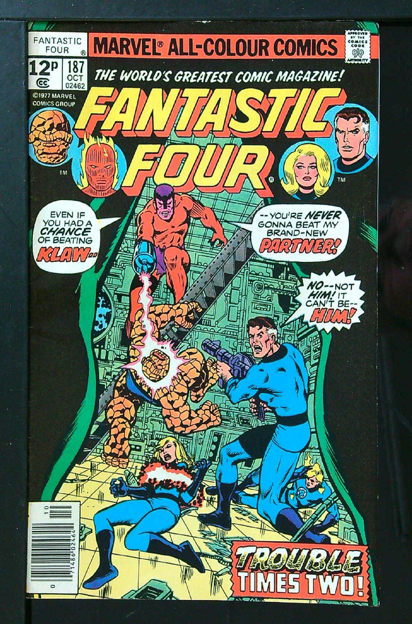 Cover of Fantastic Four (Vol 1) #187. One of 250,000 Vintage American Comics on sale from Krypton!