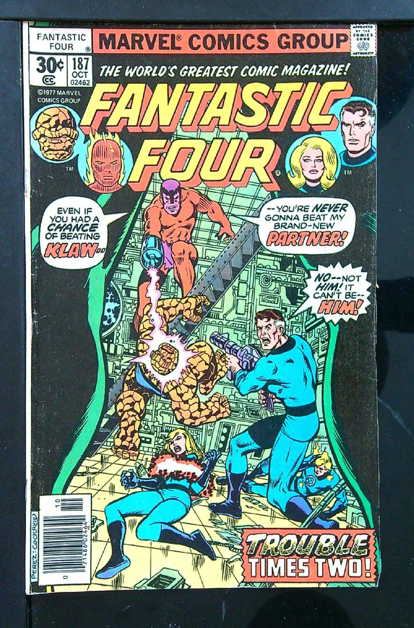 Cover of Fantastic Four (Vol 1) #187. One of 250,000 Vintage American Comics on sale from Krypton!