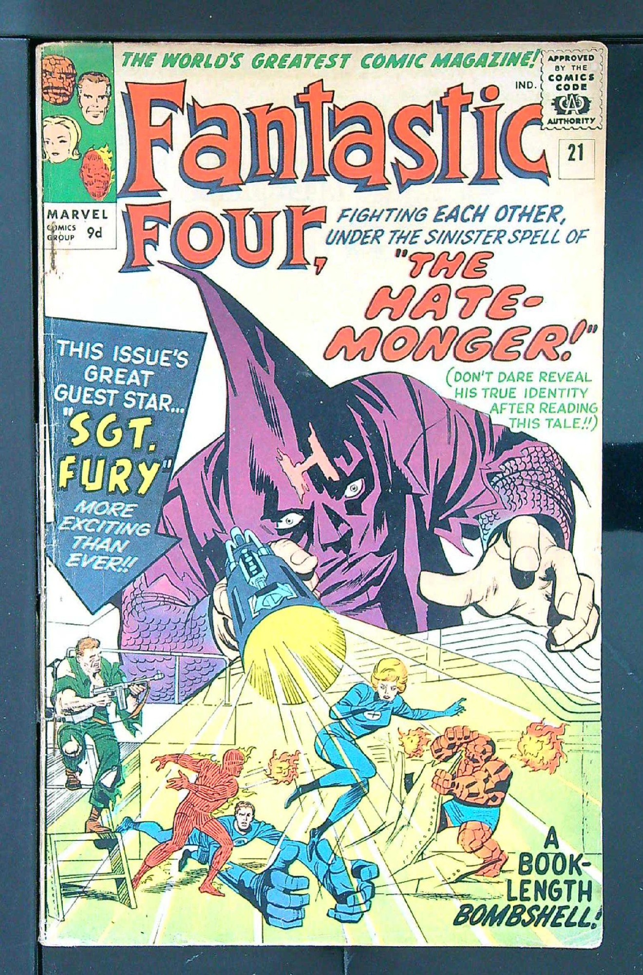 Cover of Fantastic Four (Vol 1) #21. One of 250,000 Vintage American Comics on sale from Krypton!
