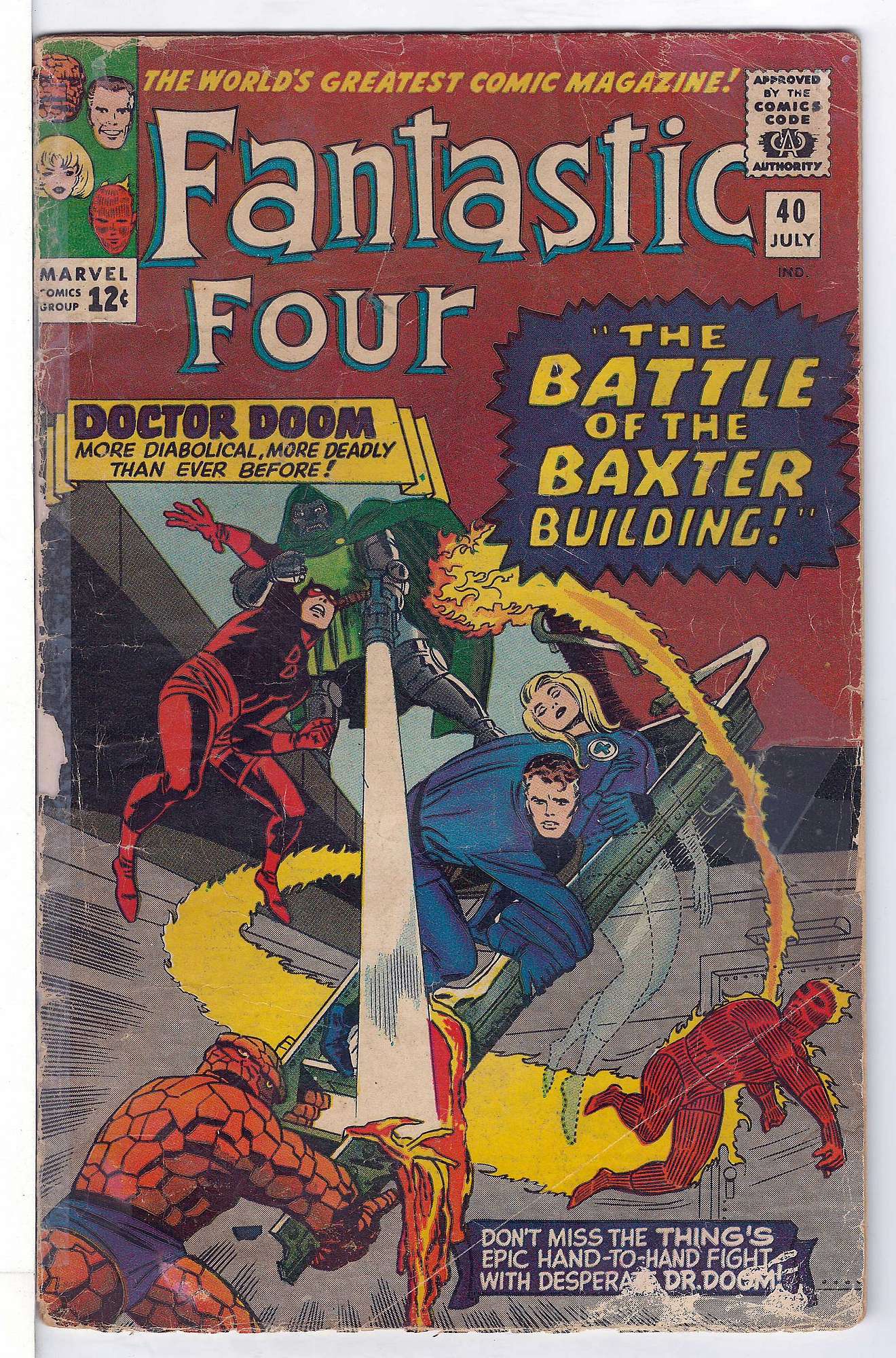 Cover of Fantastic Four (Vol 1) #40. One of 250,000 Vintage American Comics on sale from Krypton!