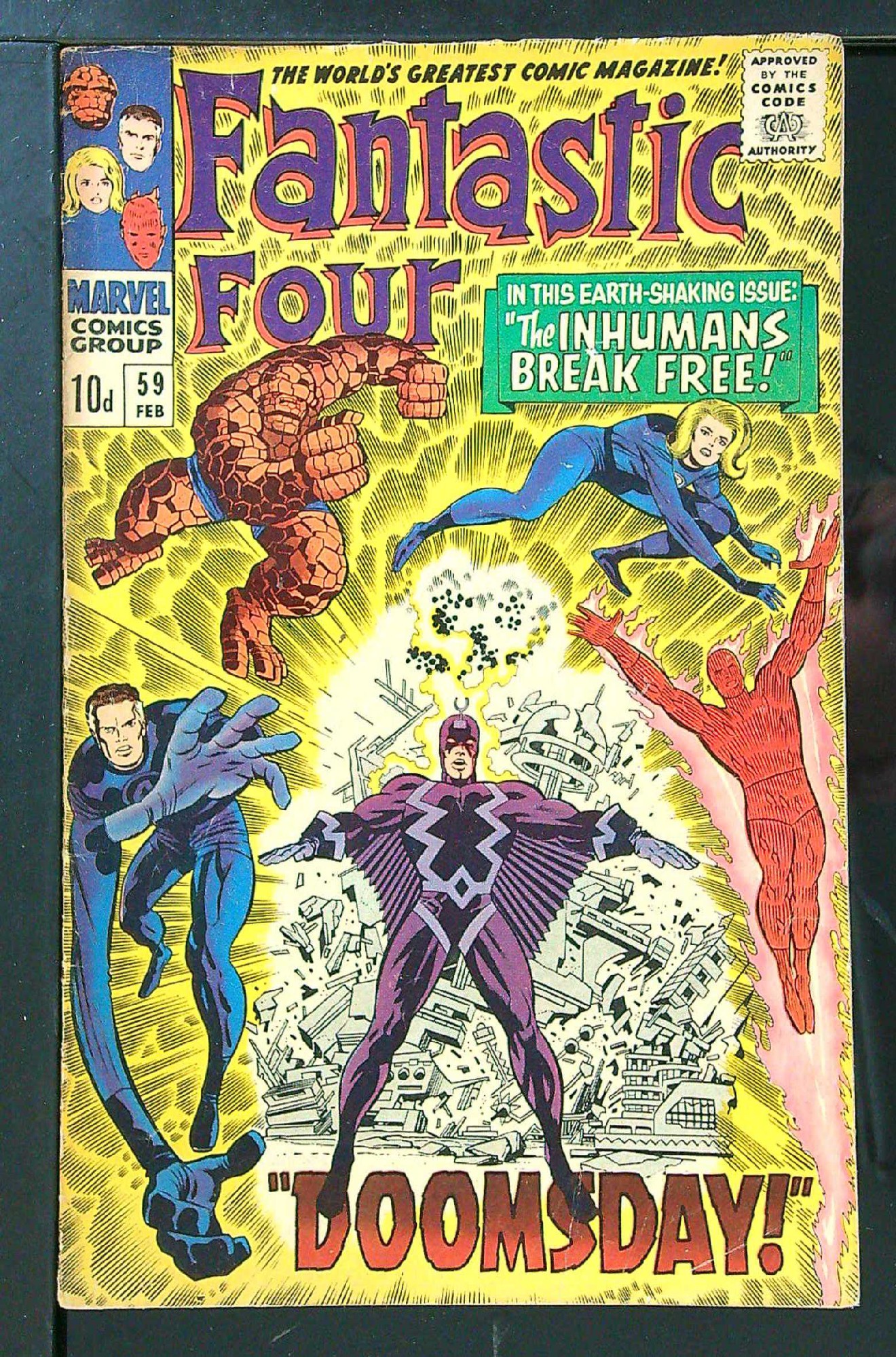 Cover of Fantastic Four (Vol 1) #59. One of 250,000 Vintage American Comics on sale from Krypton!