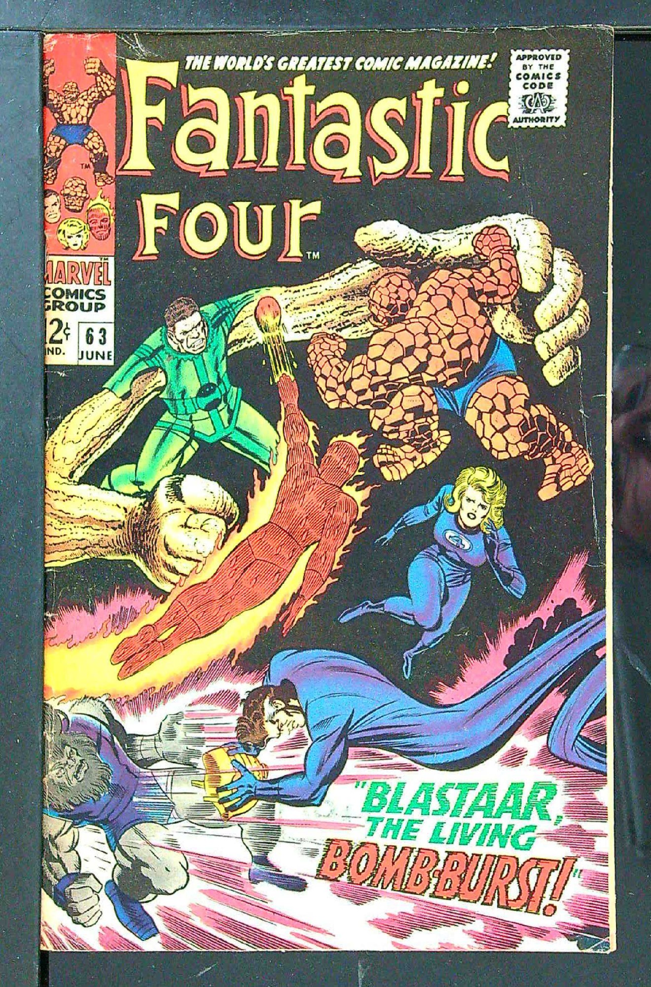 Cover of Fantastic Four (Vol 1) #63. One of 250,000 Vintage American Comics on sale from Krypton!