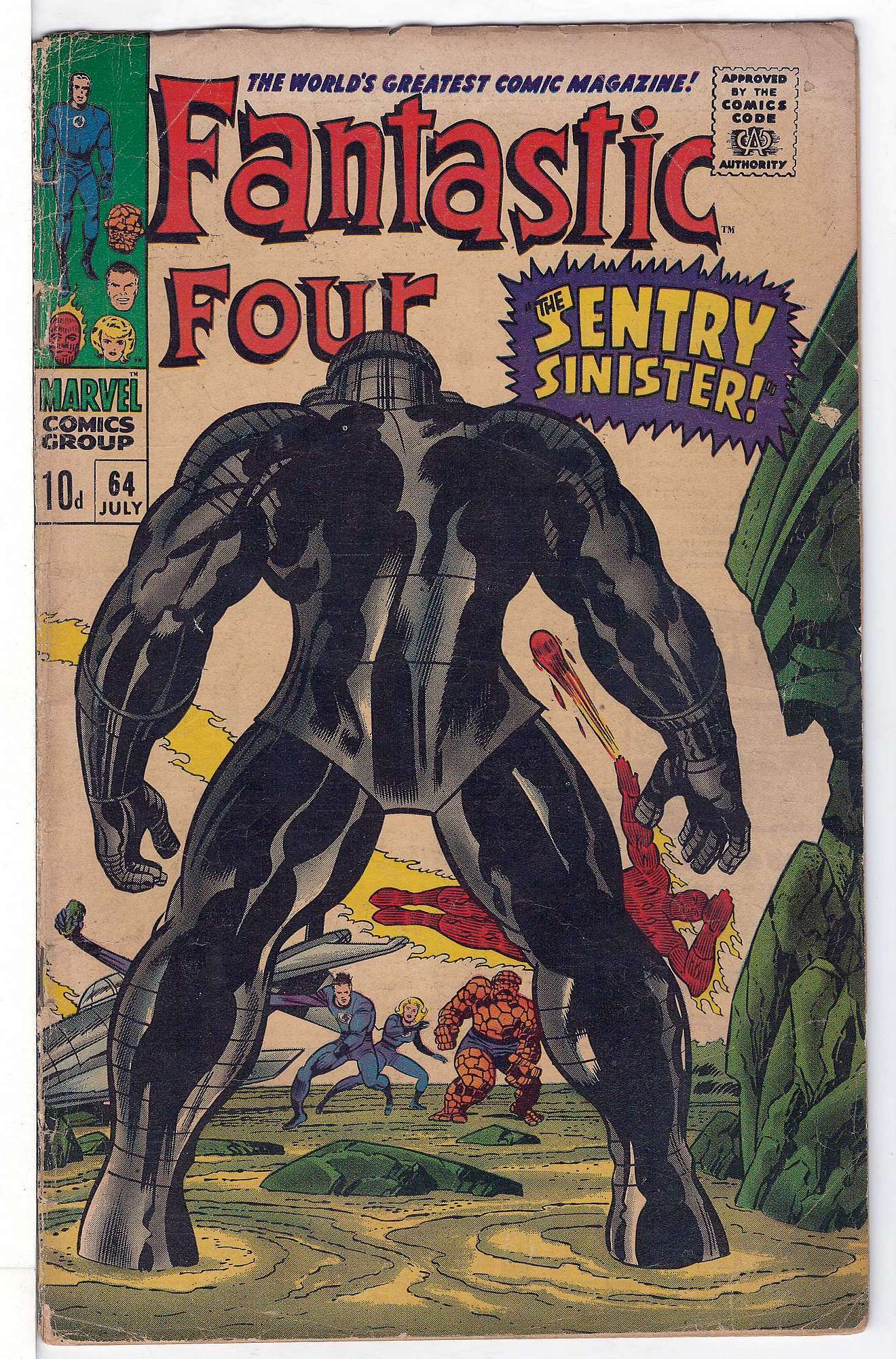Cover of Fantastic Four (Vol 1) #64. One of 250,000 Vintage American Comics on sale from Krypton!