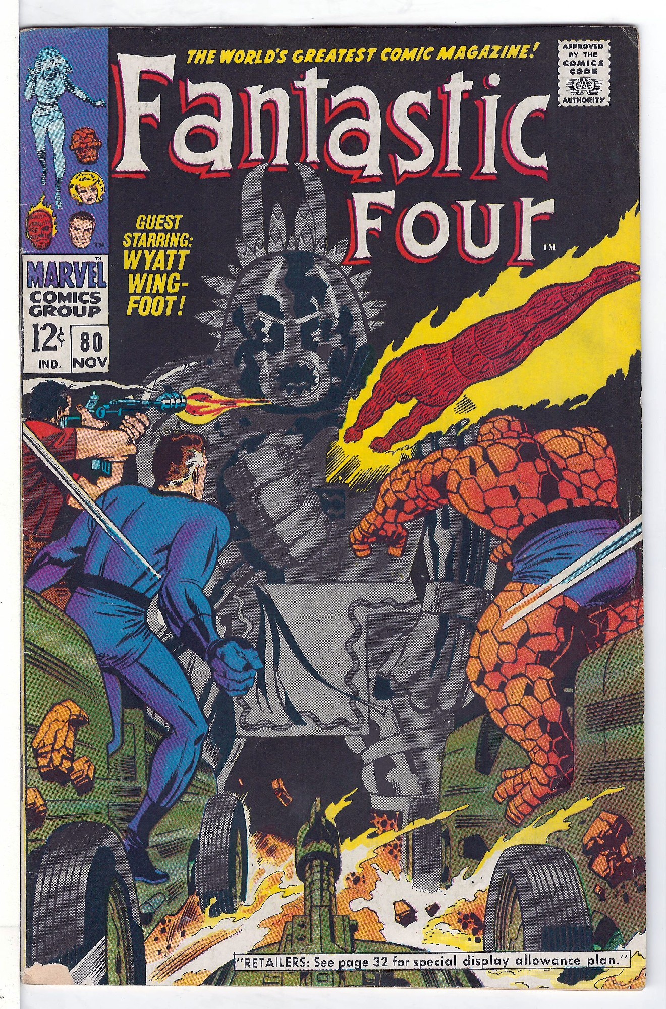 Cover of Fantastic Four (Vol 1) #80. One of 250,000 Vintage American Comics on sale from Krypton!