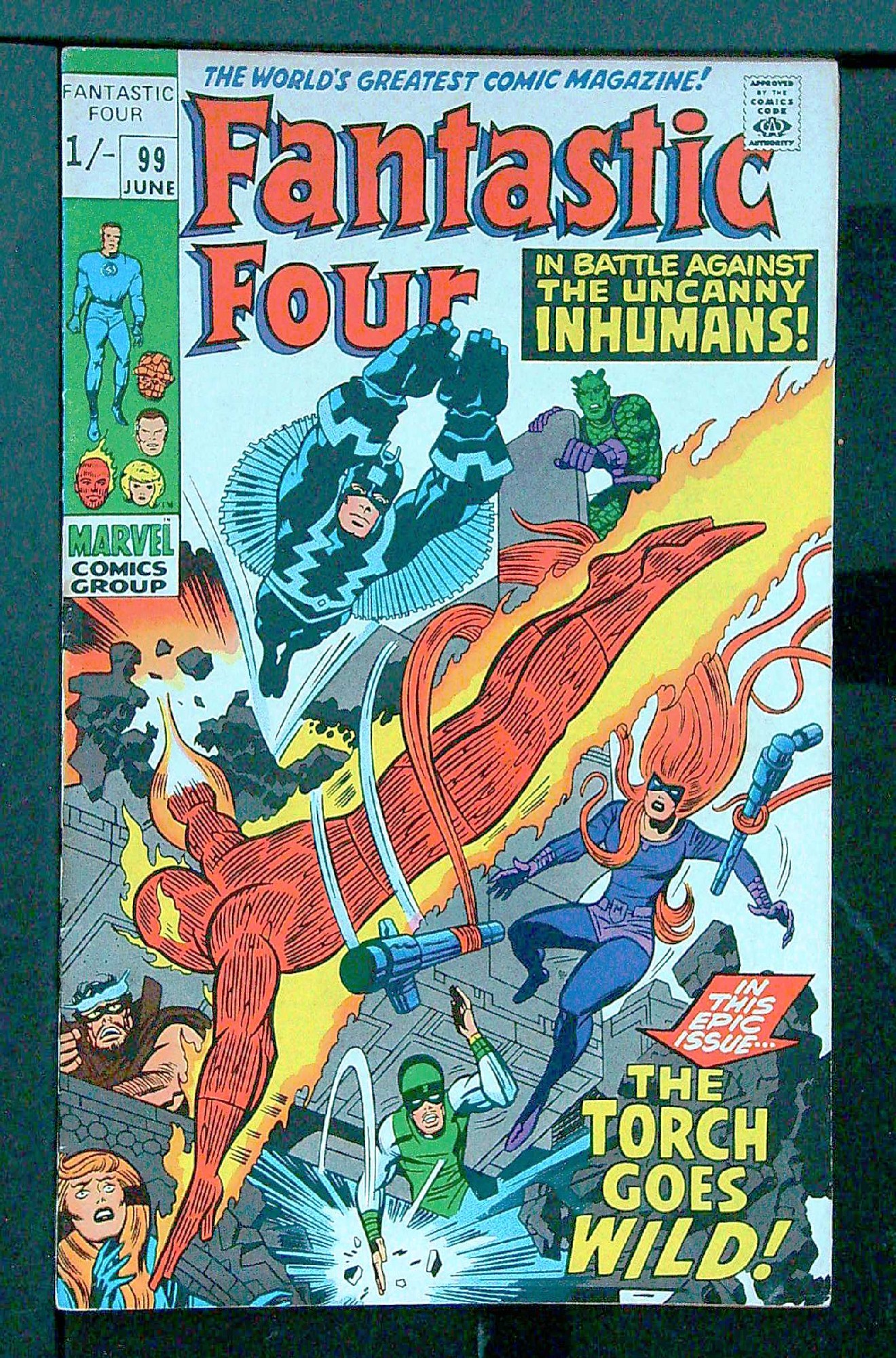 Cover of Fantastic Four (Vol 1) #99. One of 250,000 Vintage American Comics on sale from Krypton!