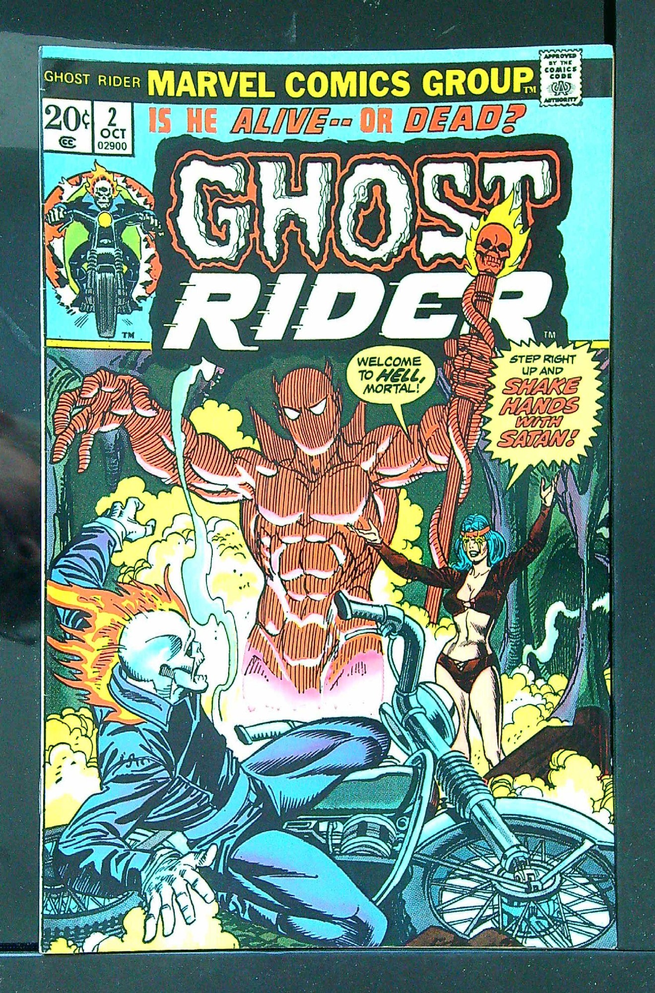 Cover of Ghost Rider (Vol 1) #2. One of 250,000 Vintage American Comics on sale from Krypton!