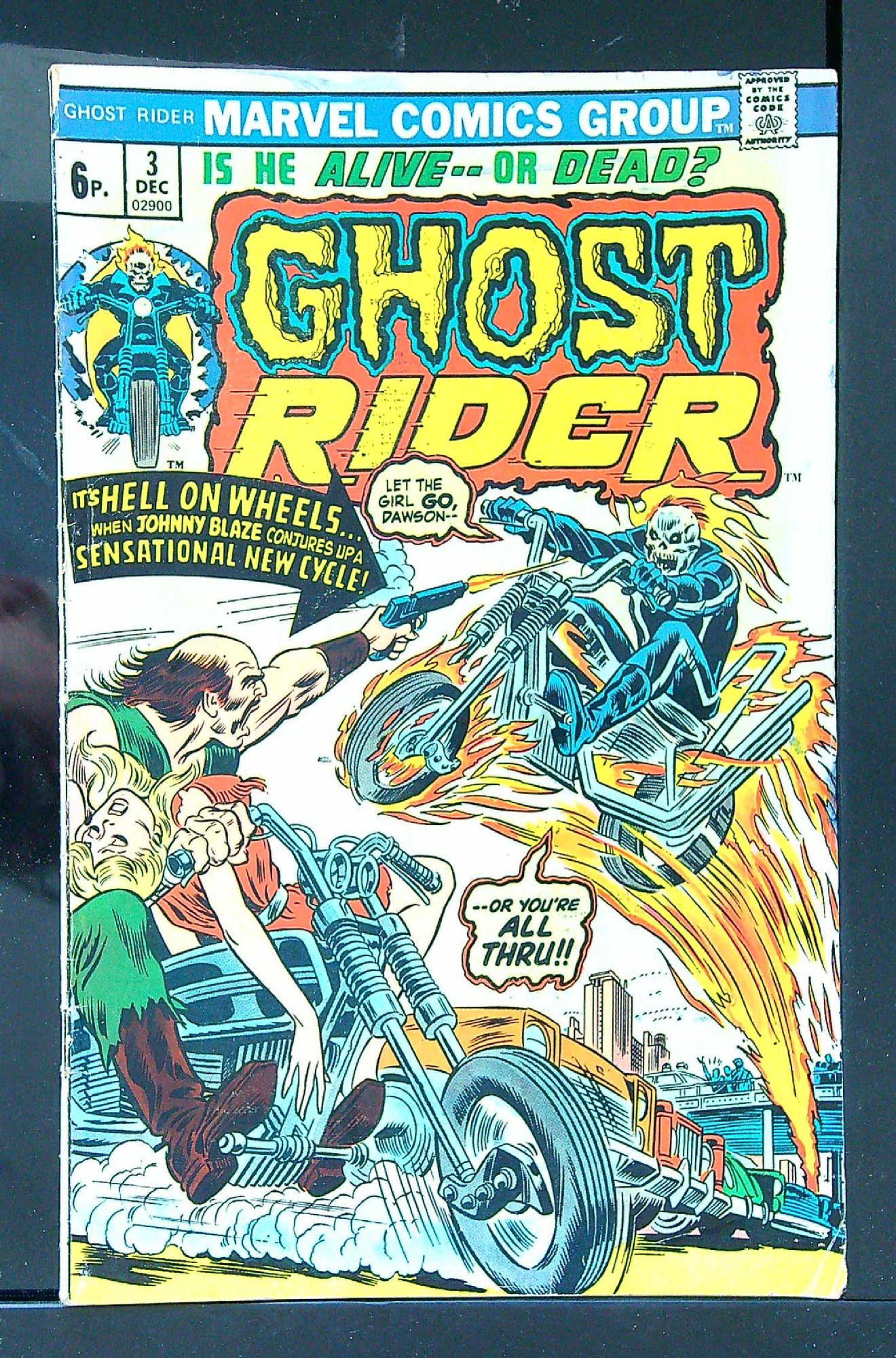 Cover of Ghost Rider (Vol 1) #3. One of 250,000 Vintage American Comics on sale from Krypton!