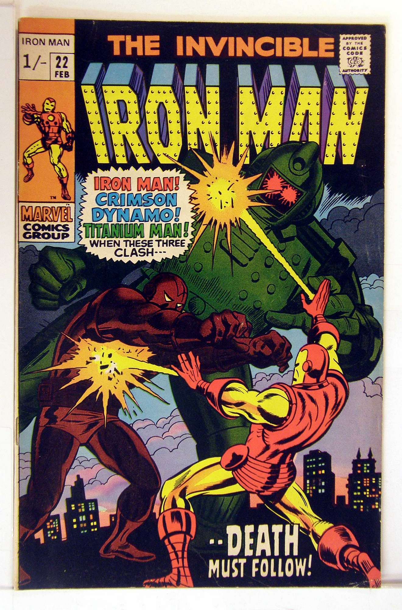 Cover of Iron Man (Vol 1) #22. One of 250,000 Vintage American Comics on sale from Krypton!