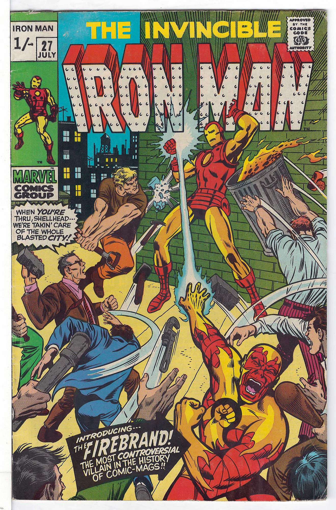 Cover of Iron Man (Vol 1) #27. One of 250,000 Vintage American Comics on sale from Krypton!