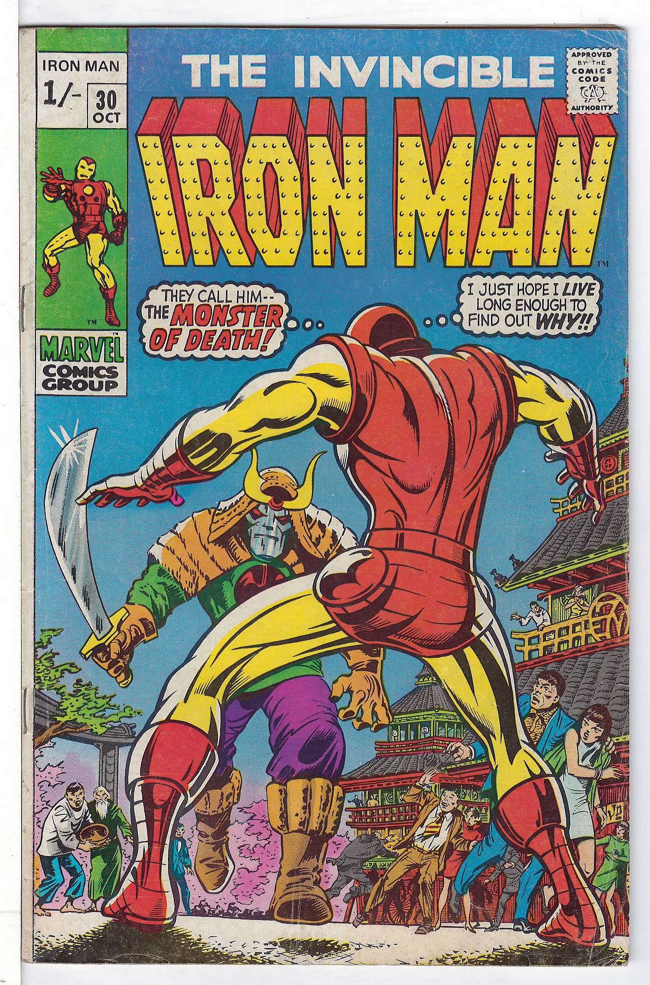 Cover of Iron Man (Vol 1) #30. One of 250,000 Vintage American Comics on sale from Krypton!