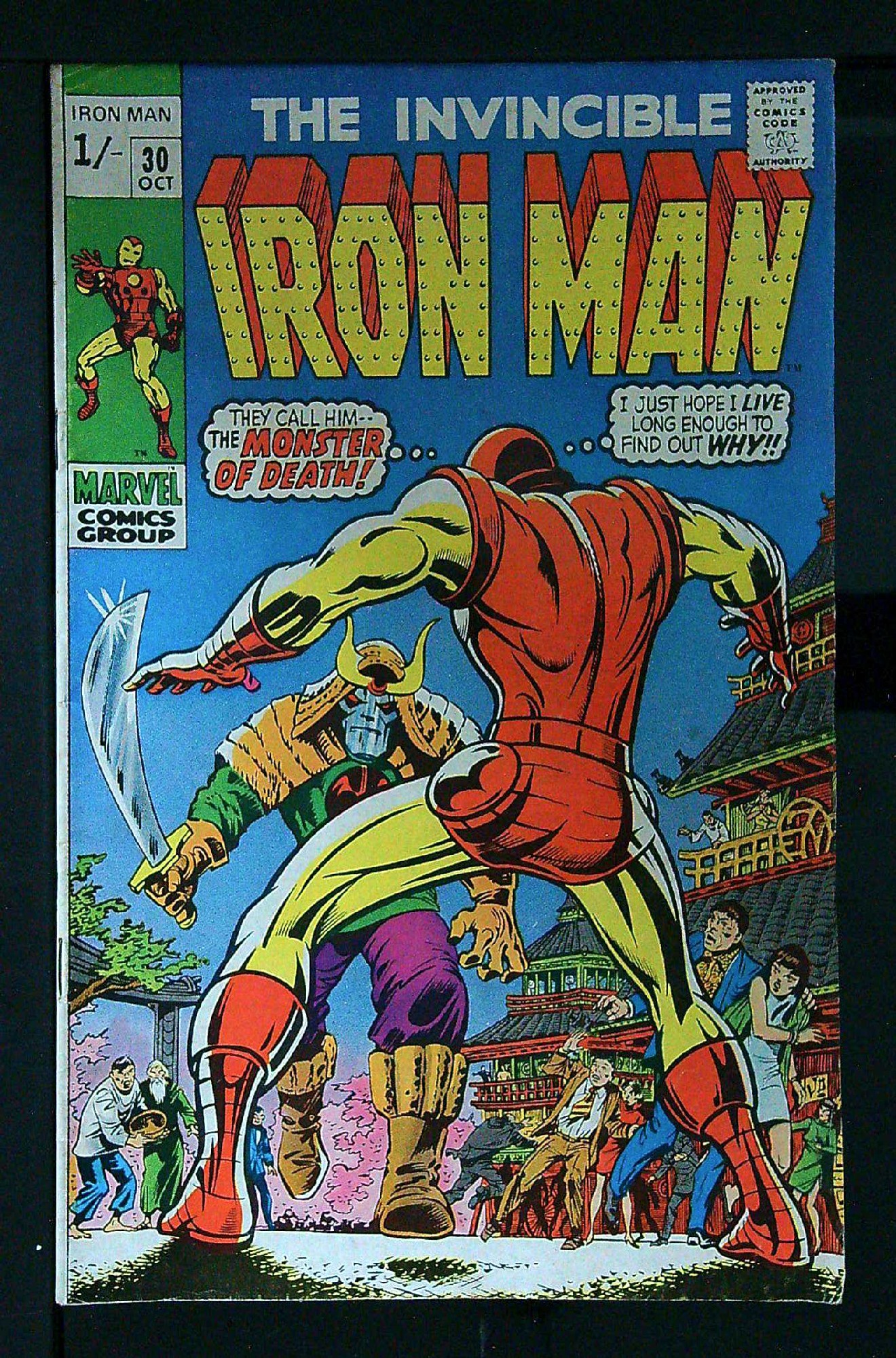 Cover of Iron Man (Vol 1) #30. One of 250,000 Vintage American Comics on sale from Krypton!