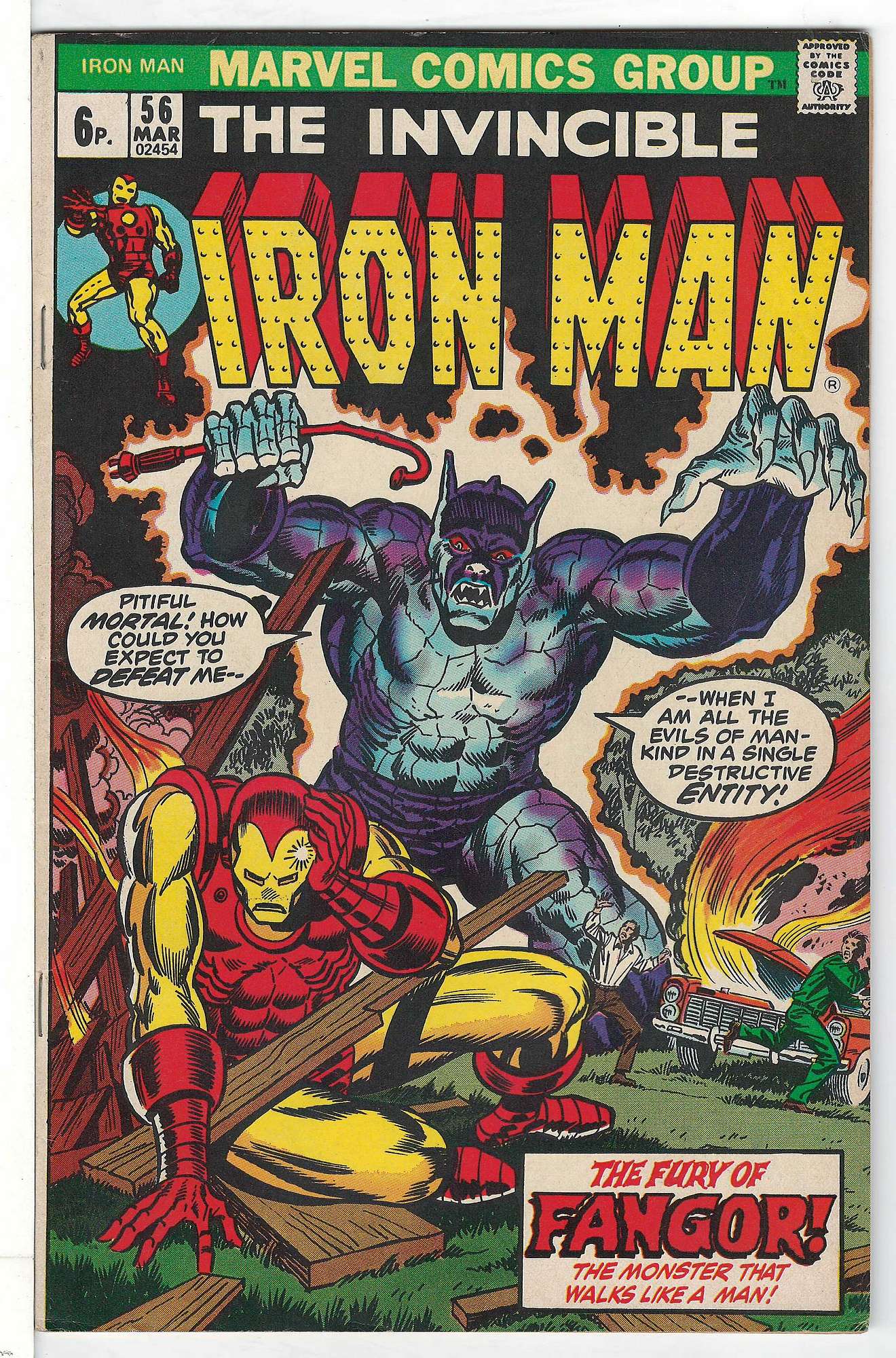 Cover of Iron Man (Vol 1) #56. One of 250,000 Vintage American Comics on sale from Krypton!