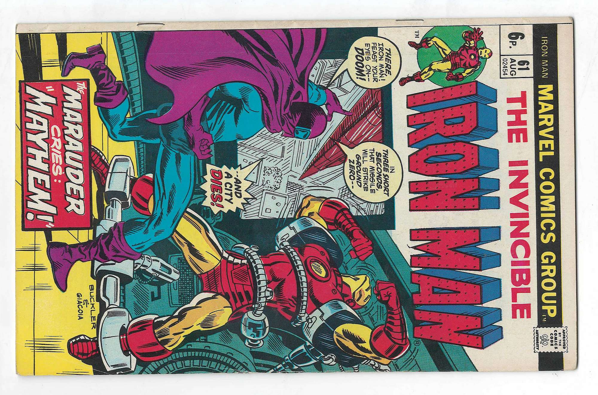 Cover of Iron Man (Vol 1) #61. One of 250,000 Vintage American Comics on sale from Krypton!