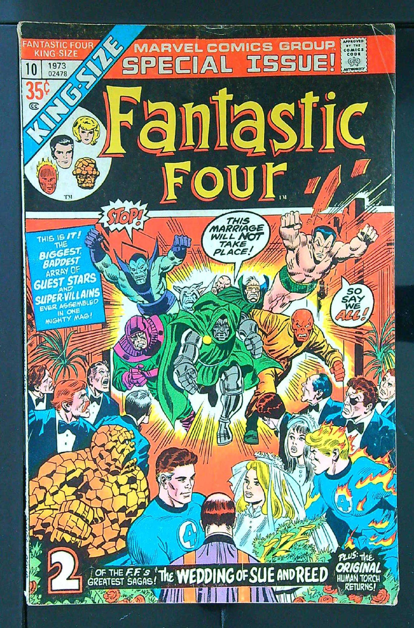 Cover of Fantastic Four Annual #10. One of 250,000 Vintage American Comics on sale from Krypton!