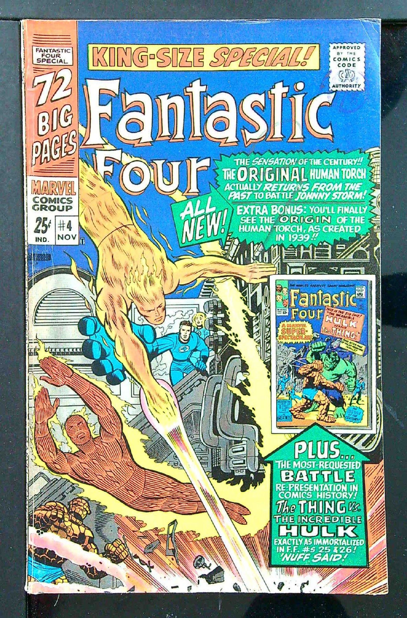 Cover of Fantastic Four Annual #4. One of 250,000 Vintage American Comics on sale from Krypton!