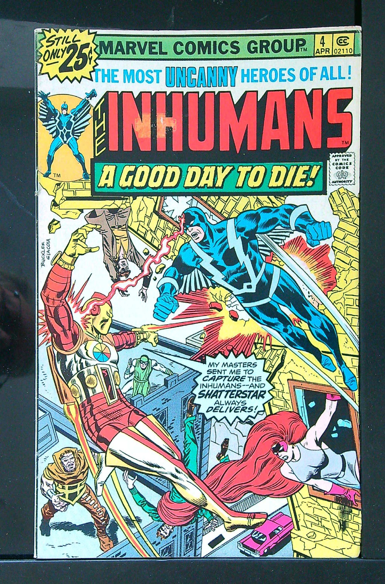 Cover of Inhumans (Vol 1) #4. One of 250,000 Vintage American Comics on sale from Krypton!